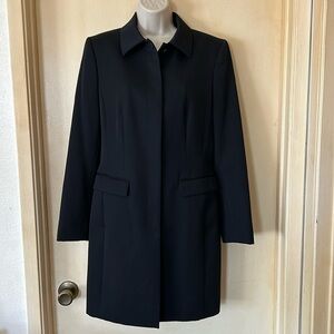 Classiques Entier 100% wool black overcoat size 6